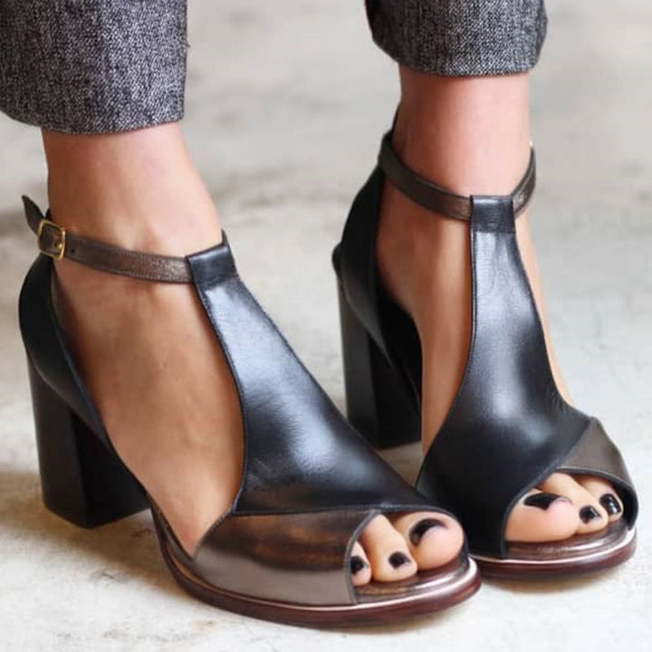 Selene | Women's Stylish Block Heel Sandals-The Yellow Prime