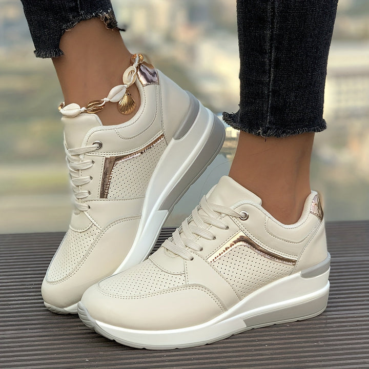 Women's Solid Color Sneakers for Everyday Wear-The Yellow Prime