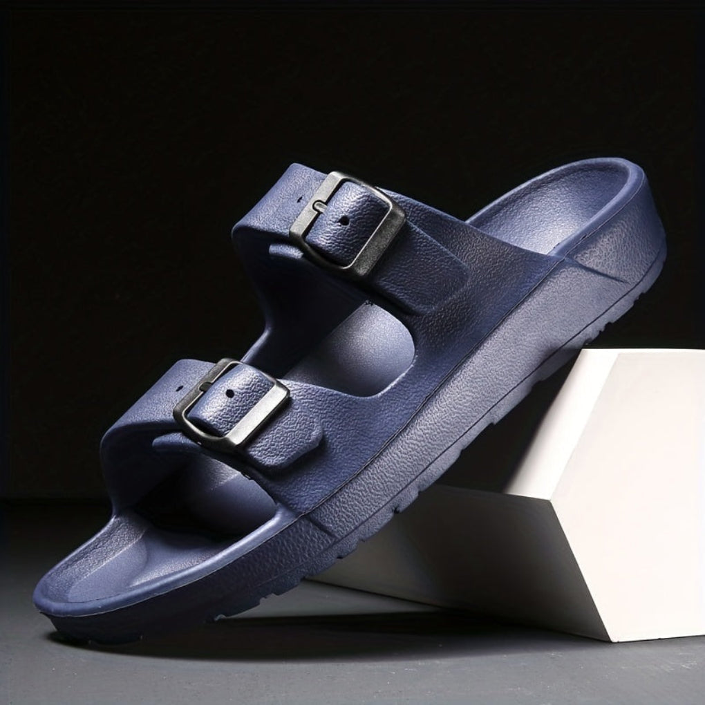 Men's Double Buckle Sandal-The Yellow Prime