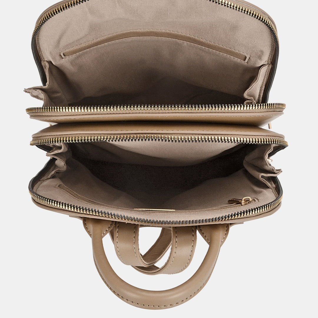 Sophia | Women's Stylish Leather Backpack with Adjustable Straps-The Yellow Prime