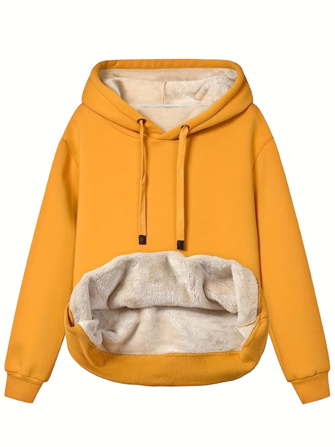 Women's Insulating Fleece Pullover Hoodie-The Yellow Prime