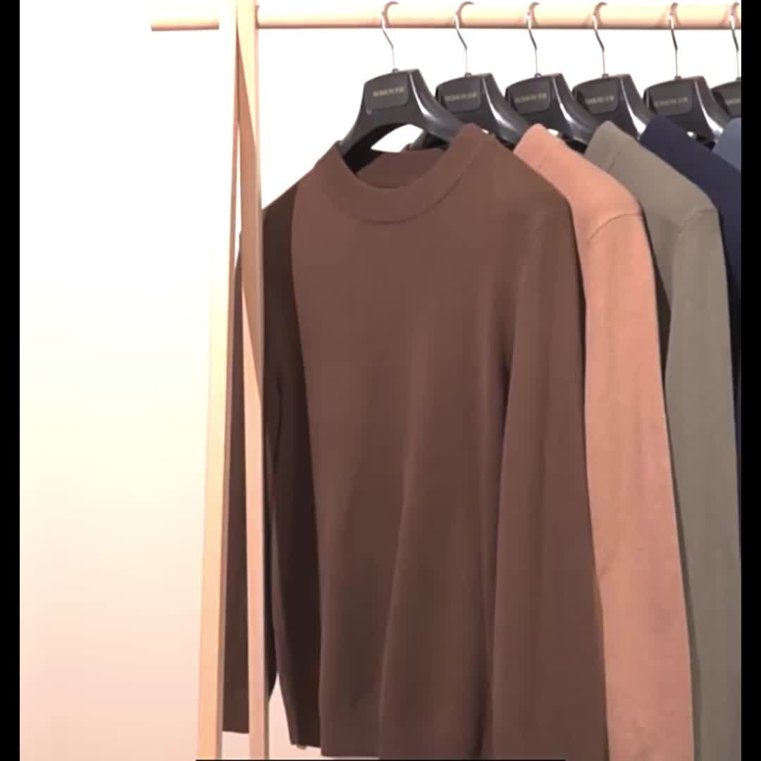 Men's Sophisticated Mock-Neck Sweater