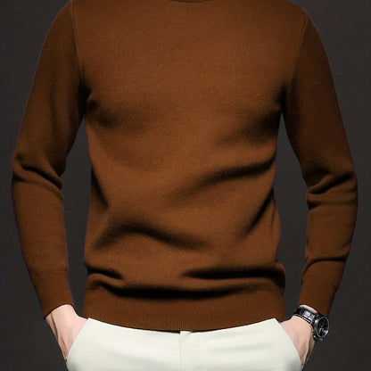 Eleganter Pullover mit Stehkragen für Herren – Kuscheliges Must-have für Herbst und Winter