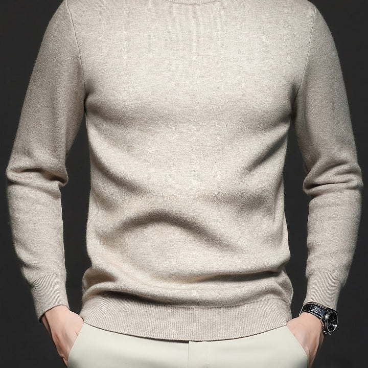 Men's Sophisticated Mock-Neck Sweater