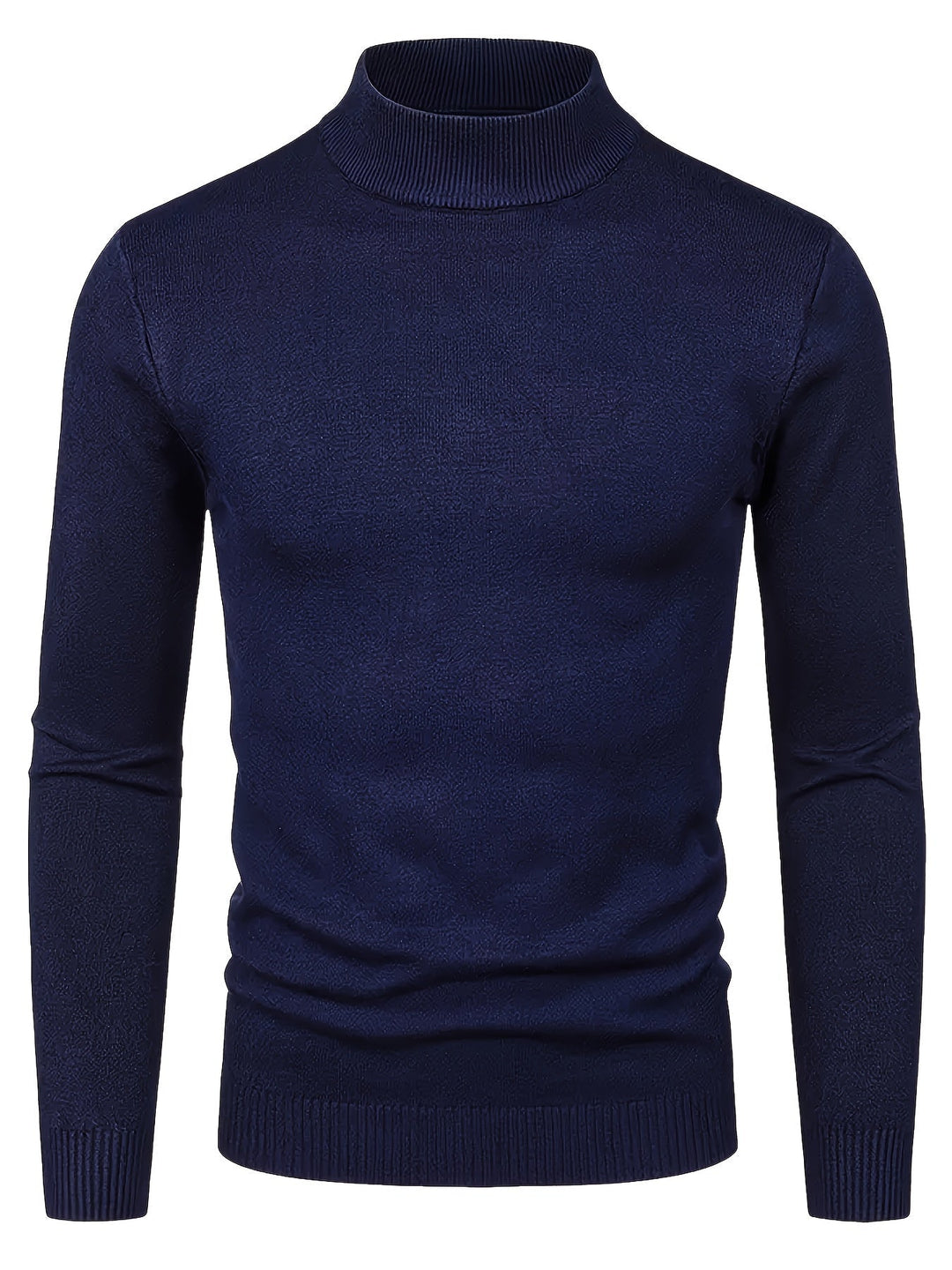Men's Sophisticated Mock-Neck Sweater