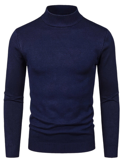 Eleganter Pullover mit Stehkragen für Herren – Kuscheliges Must-have für Herbst und Winter