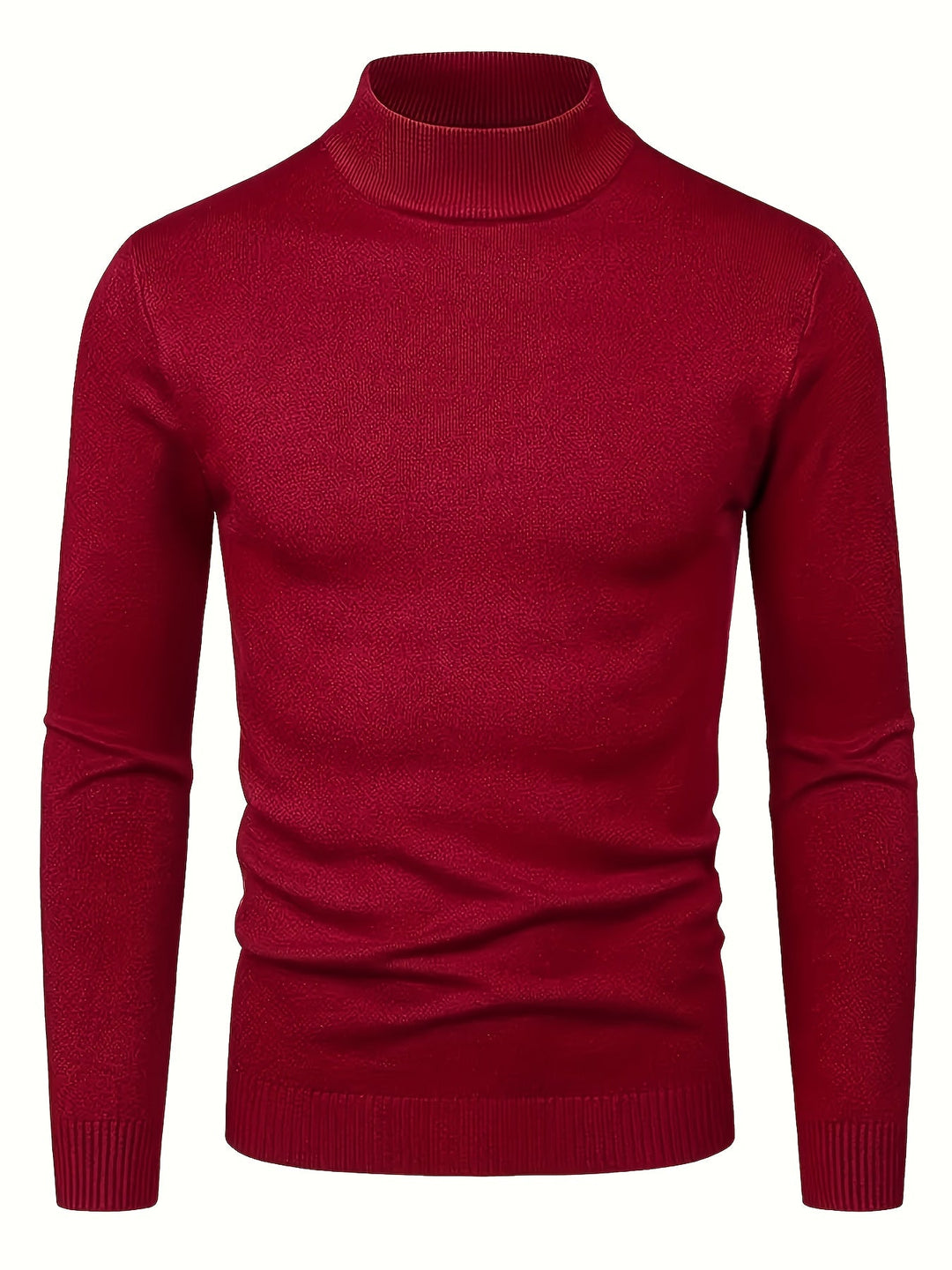 Men's Sophisticated Mock-Neck Sweater