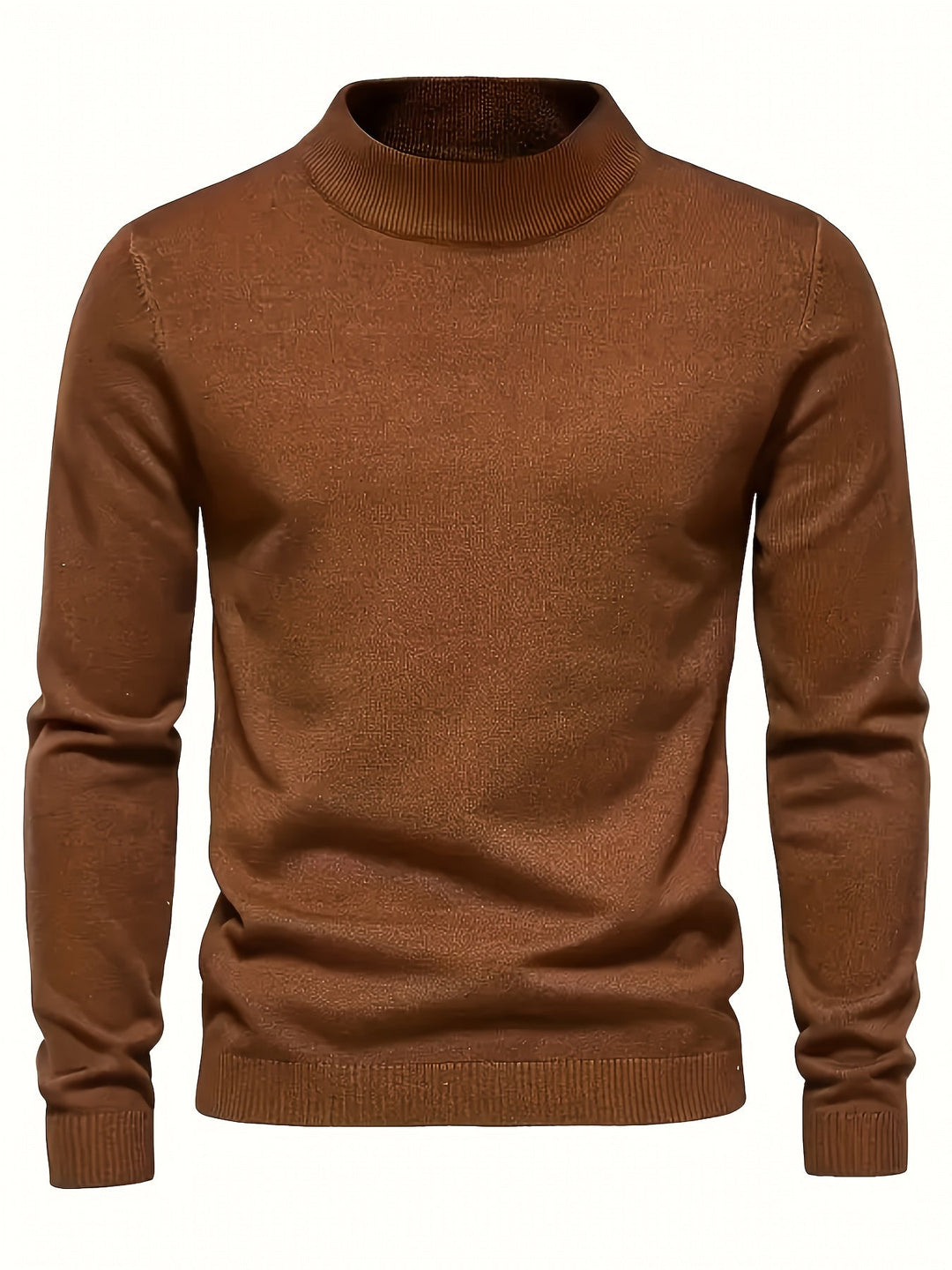 Men's Sophisticated Mock-Neck Sweater