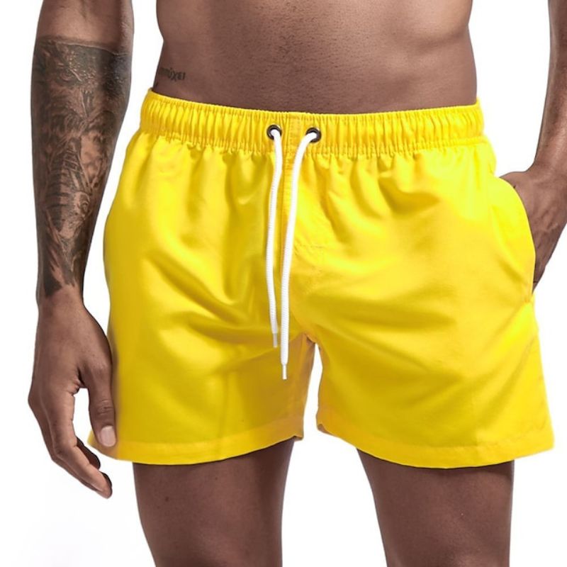 Alex | Men's Quick-Drying Fashionable Beach Shorts-The Yellow Prime
