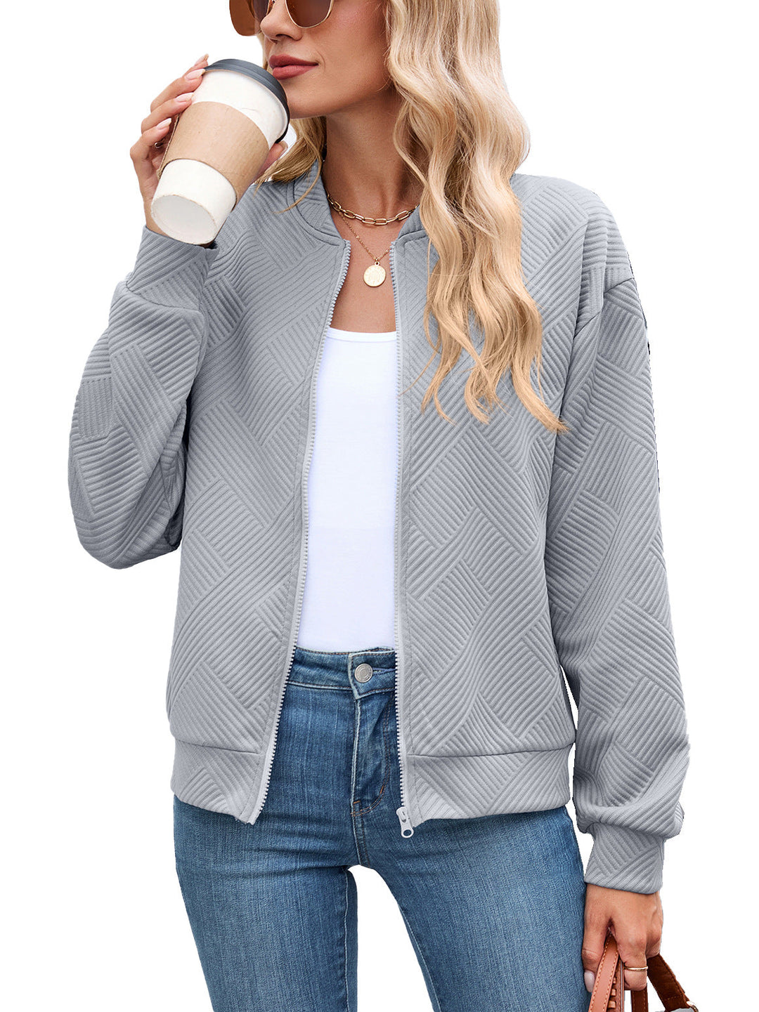 Women's Quilted High-Neck Understated Puffer Jacket