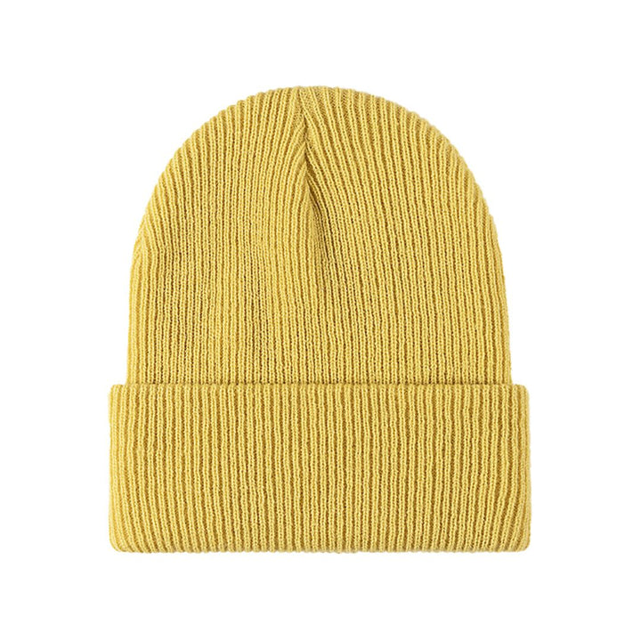 Women's Warm Versatile Beanie - Folded Cuff Ribbed Knit Winter Hat-The Yellow Prime