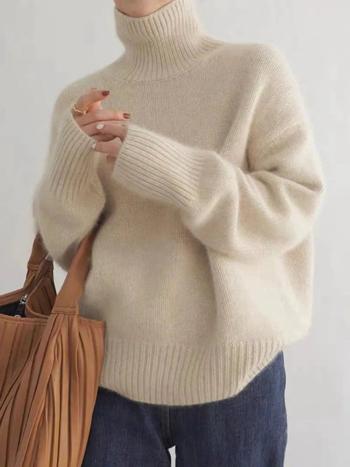 Women's Relaxed Fit Turtleneck Sweater