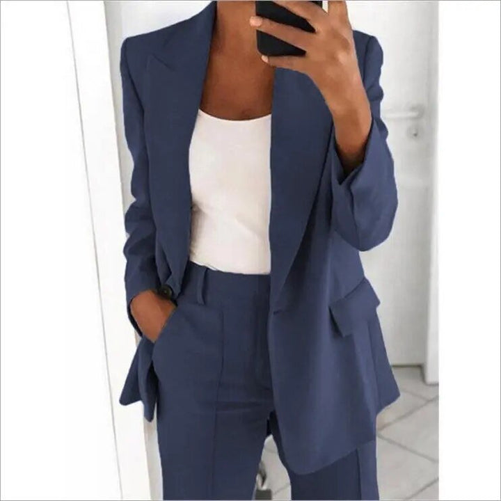 Women's Stylish Blazer Suit - Flattering Fit for Any Occasion-The Yellow Prime