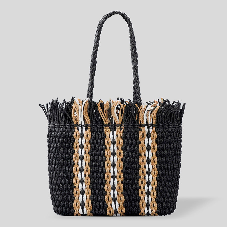 Stylish Women's Handwoven Beach Bag with Spacious Capacity-The Yellow Prime