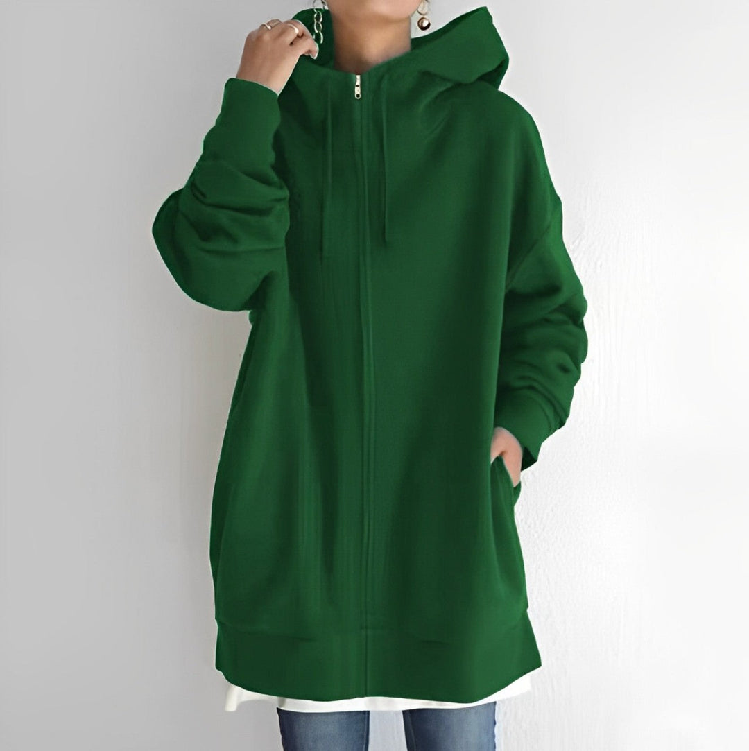 Women's Oversized Warm Fleece Hoodie-The Yellow Prime