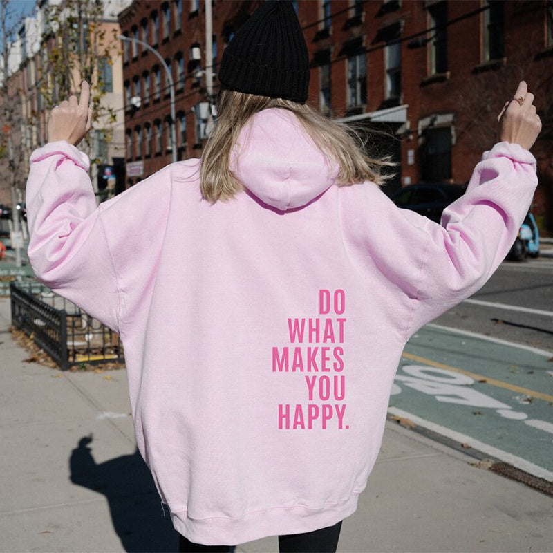 Women's Oversized Hoodie - Loose Fit with Back Print-The Yellow Prime