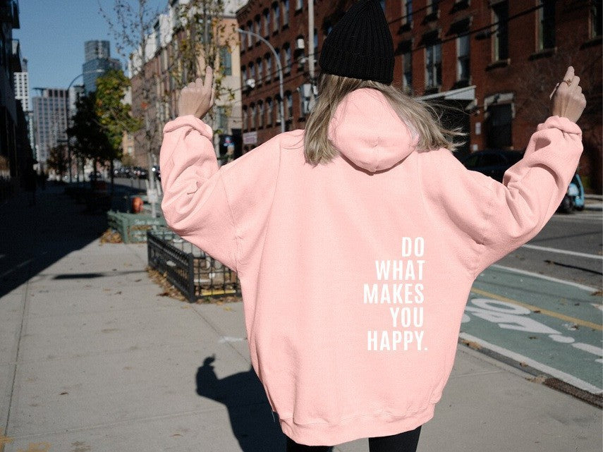 Women's Oversized Hoodie - Loose Fit with Back Print-The Yellow Prime