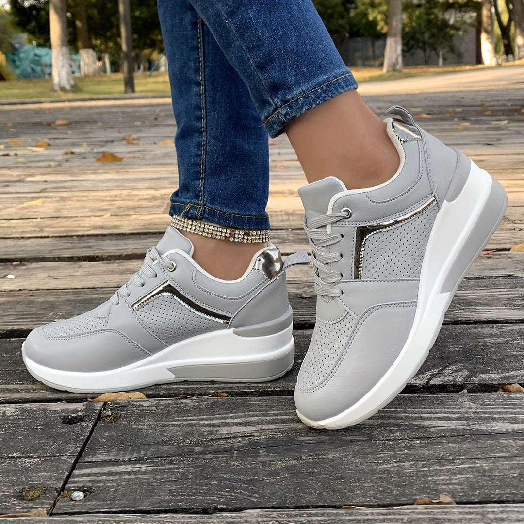 Women's Solid Color Sneakers for Everyday Wear-The Yellow Prime