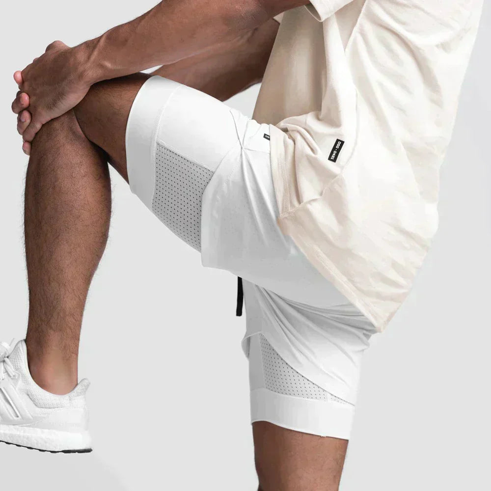 Men's Athletic Workout Shorts-The Yellow Prime