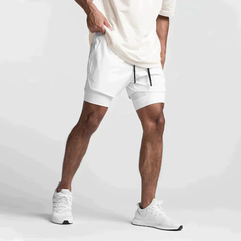 Men's Athletic Workout Shorts-The Yellow Prime