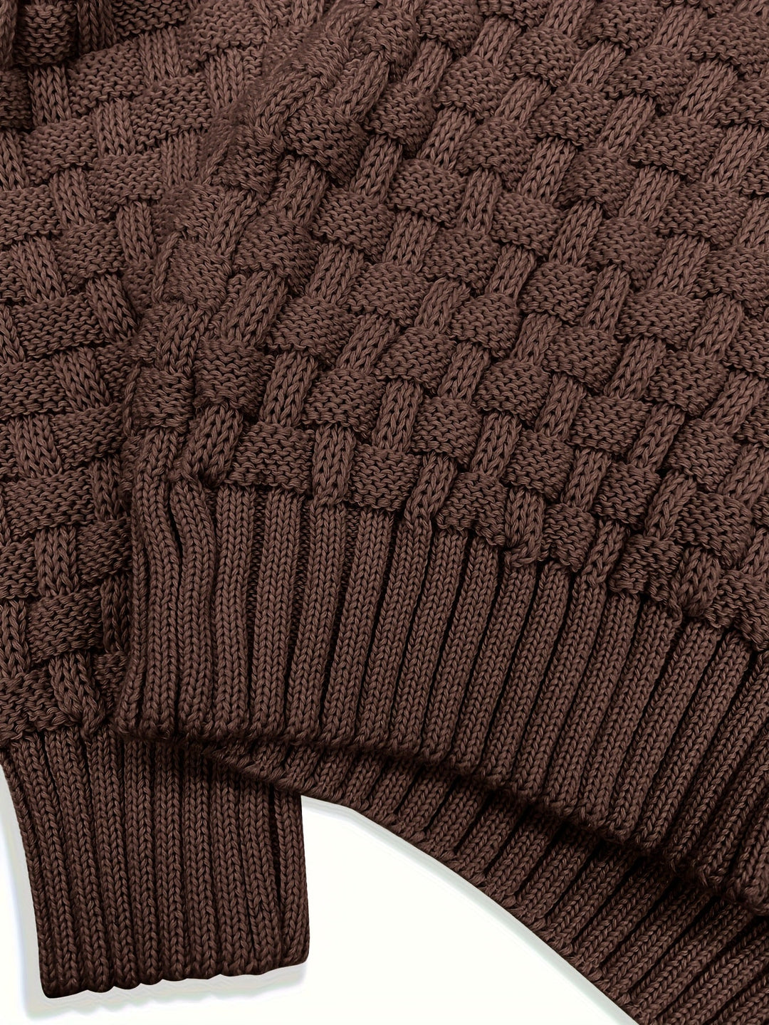Men's Classic Textured Shawl-Collar Sweater