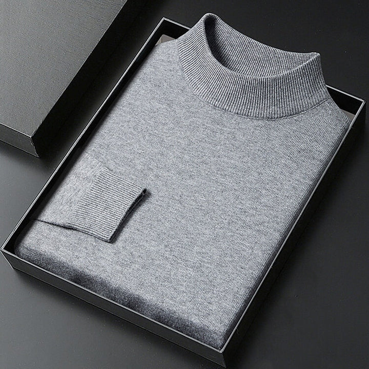 Men's Sophisticated Mock Neck Sweater