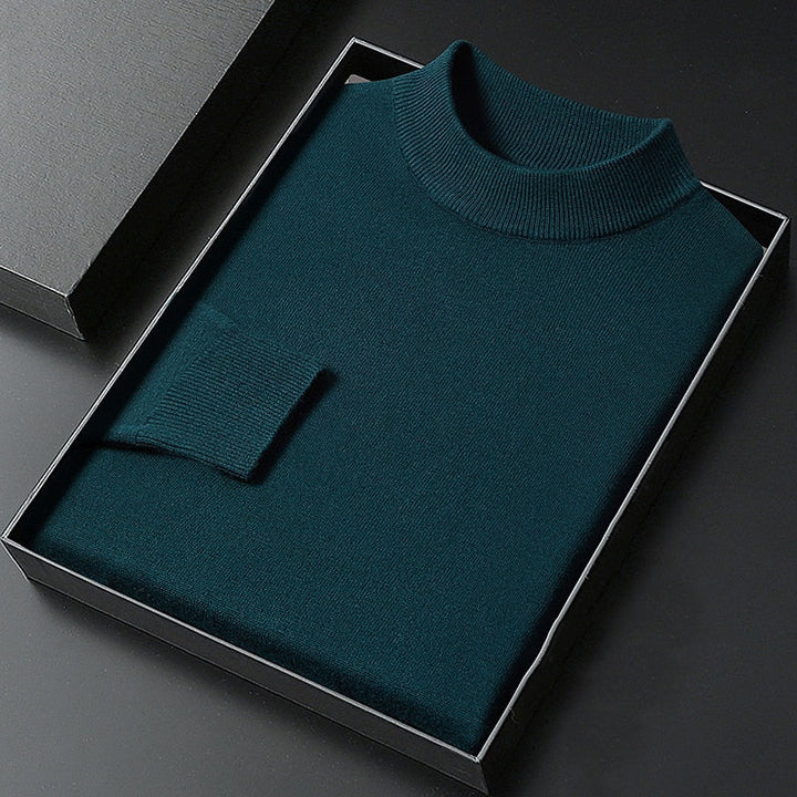 Men's Sophisticated Mock Neck Sweater