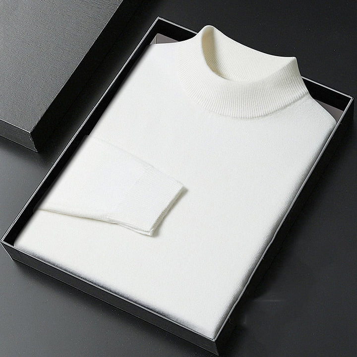 Men's Sophisticated Mock Neck Sweater