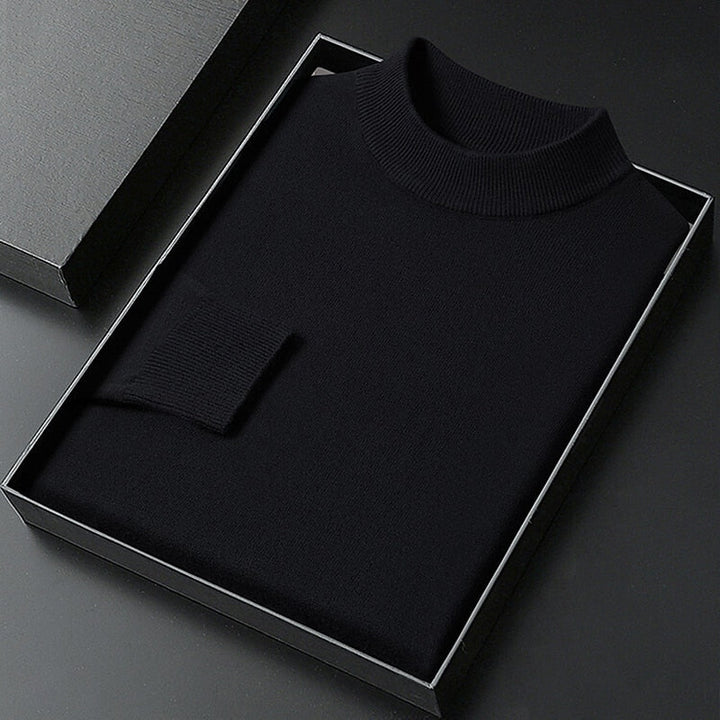 Men's Sophisticated Mock Neck Sweater