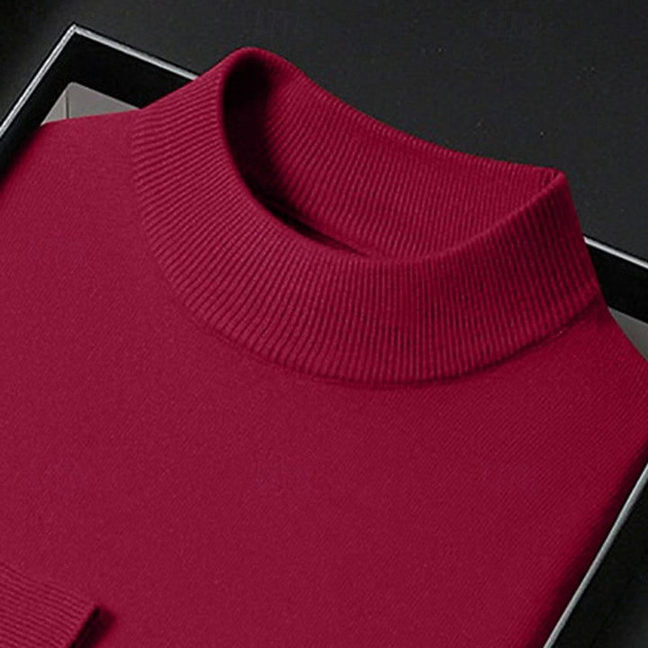 Men's Sophisticated Mock Neck Sweater