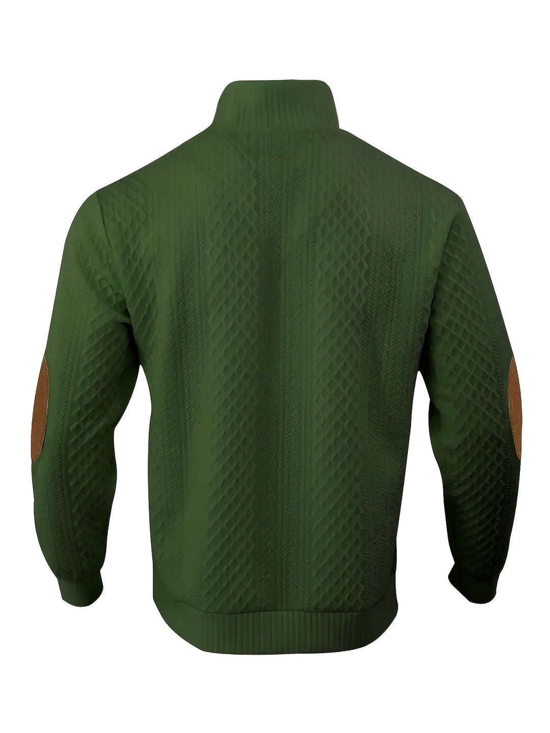 Men's Classic Stand Collar Henley Sweater