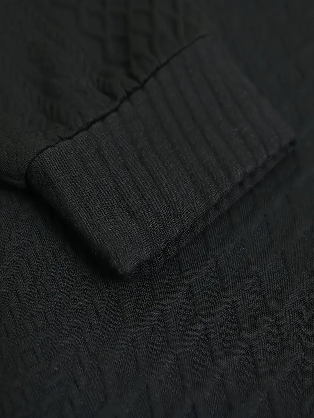 Men's Classic Stand Collar Henley Sweater