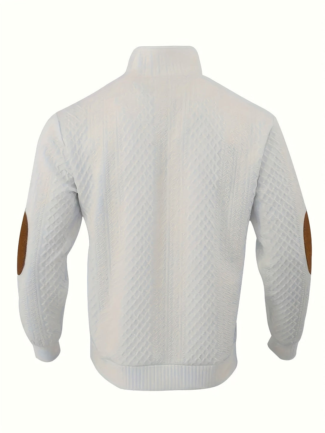 Men's Classic Stand Collar Henley Sweater