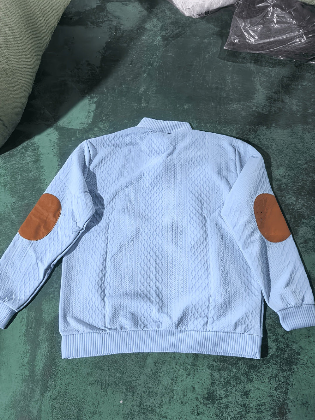 Men's Classic Stand Collar Henley Sweater