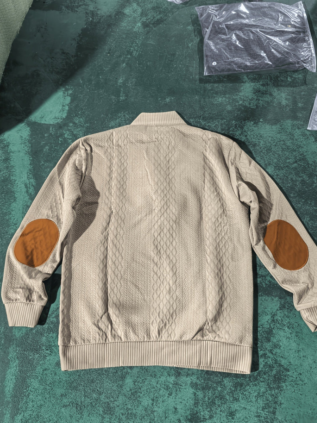 Men's Classic Stand Collar Henley Sweater