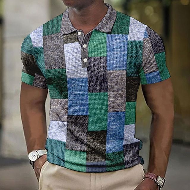Stylish Checked Polo Shirt for Men - Summer Collection-The Yellow Prime
