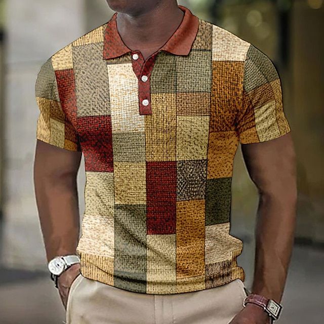 Stylish Checked Polo Shirt for Men - Summer Collection-The Yellow Prime
