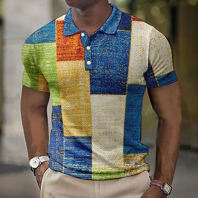 Stylish Checked Polo Shirt for Men - Summer Collection-The Yellow Prime