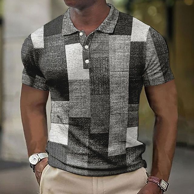 Stylish Checked Polo Shirt for Men - Summer Collection-The Yellow Prime
