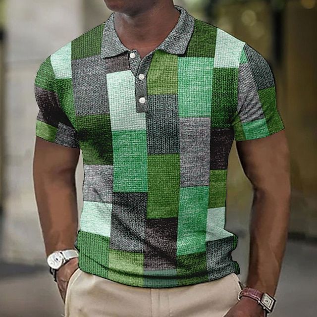 Stylish Checked Polo Shirt for Men - Summer Collection-The Yellow Prime