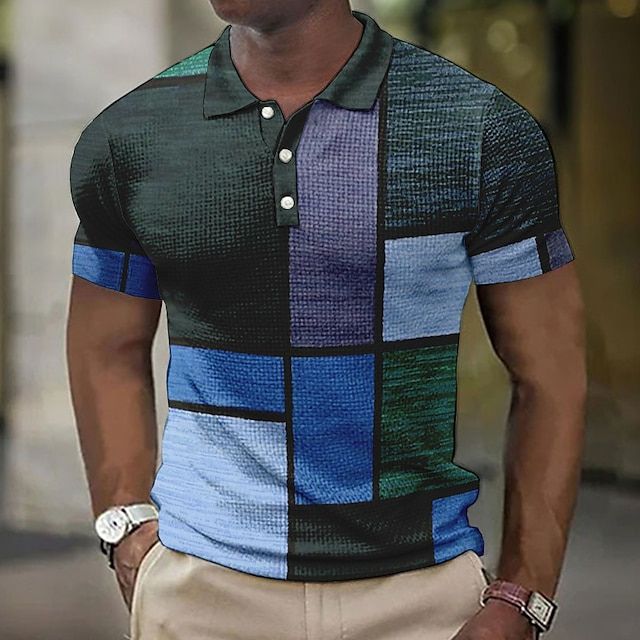 Stylish Checked Polo Shirt for Men - Summer Collection-The Yellow Prime