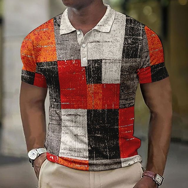 Stylish Checked Polo Shirt for Men - Summer Collection-The Yellow Prime