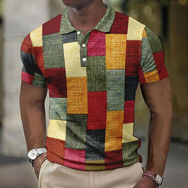 Stylish Checked Polo Shirt for Men - Summer Collection-The Yellow Prime