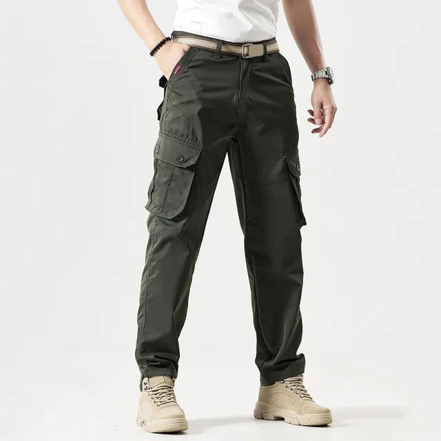 Alfred | Men's Cargo Straight Leg Trousers