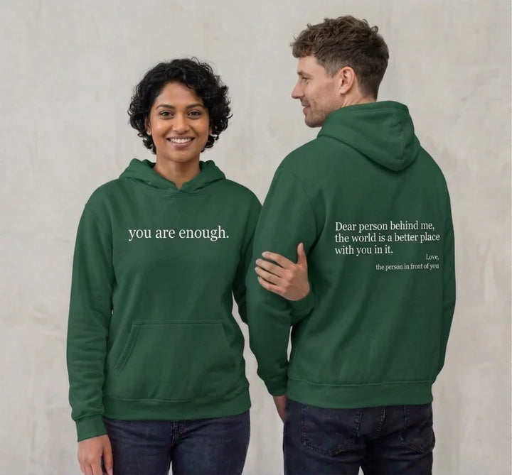 Cozy Unisex Fleece Hoodie with Graphic Print and Front Pocket