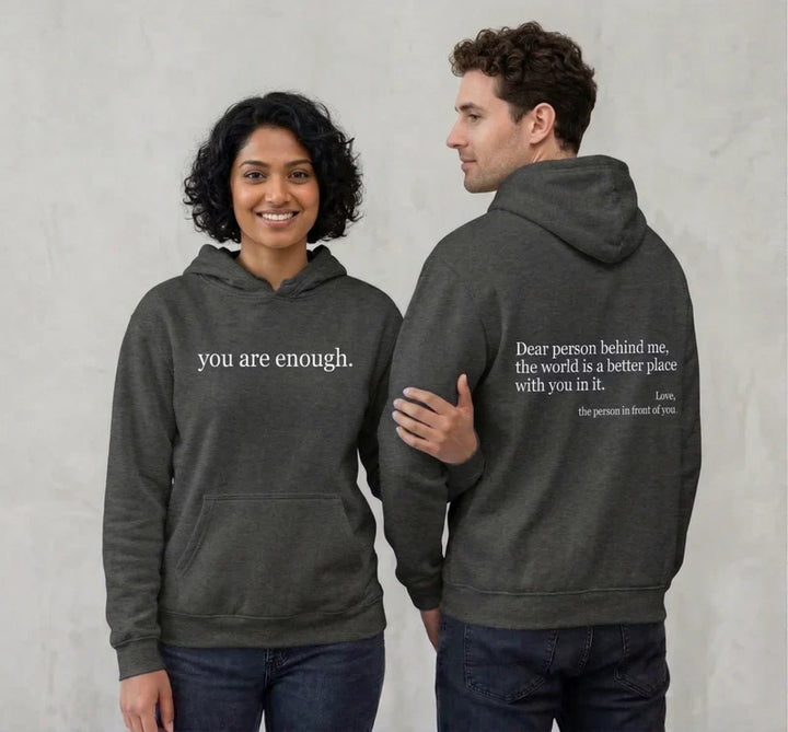 Cozy Unisex Fleece Hoodie with Graphic Print and Front Pocket