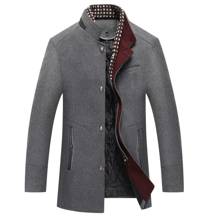 Mænds oversized, minimalistiske og eksklusive frakke