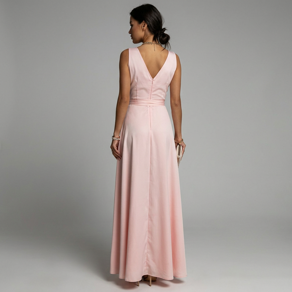 Samantha | Elegant Wrap Dress for Women's Wedding Guests-The Yellow Prime