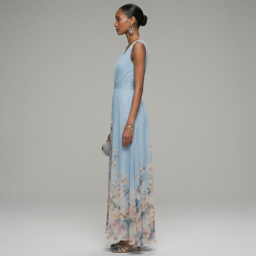 Emma | Women's Floral Summer Wedding Guest Dress-The Yellow Prime