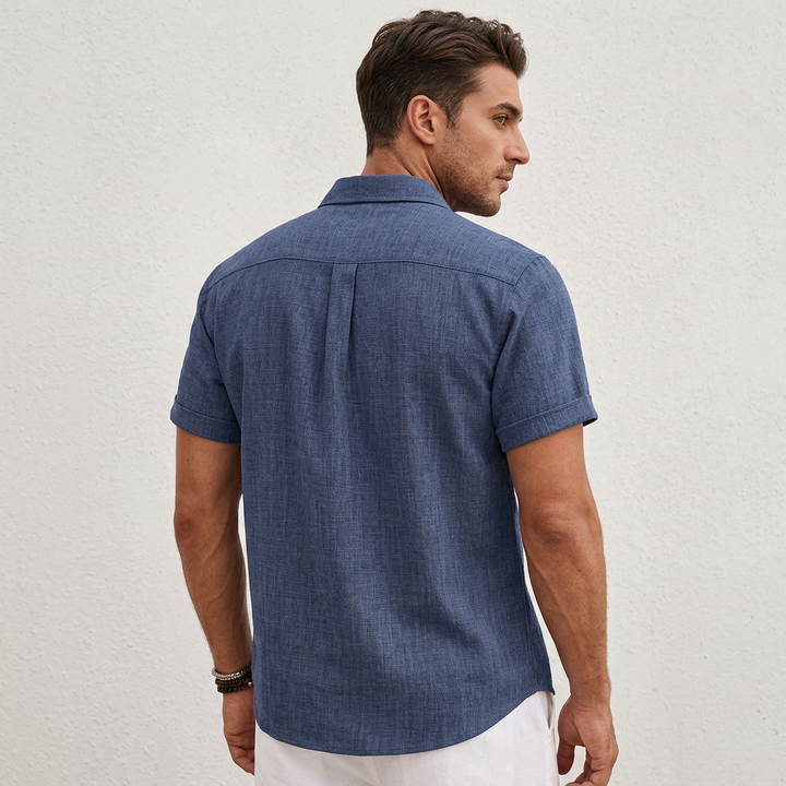 James | Men's Lightweight Short Sleeve Shirt-The Yellow Prime